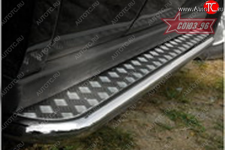 15 569 р. Защита порогов с листом Souz-96 (d42). Jeep Commander (2006-2010)  с доставкой в г. Пермь