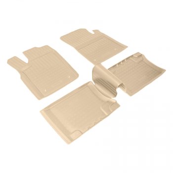 Коврики салона Norplast Unidec Jeep Grand Cherokee  WK2 (2010-2022) дорестайлинг, 1-ый рестайлинг, 2-ой рестайлинг (Цвет: бежевый)