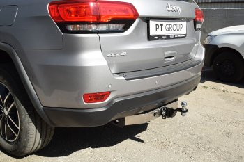 18 799 р. Фаркоп Petroil Tuning (съемный квадрат, с нержавеющей пластиной) Jeep Grand Cherokee WK2 2-ой рестайлинг (2017-2022)  с доставкой в г. Пермь. Увеличить фотографию 5