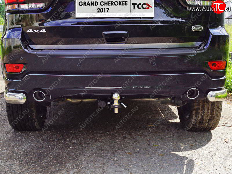 13 799 р. Фаркоп (тягово-сцепное устройство) TCC (усиленный) Jeep Grand Cherokee WK2 2-ой рестайлинг (2017-2022) (Оцинкованный, шар E)  с доставкой в г. Пермь