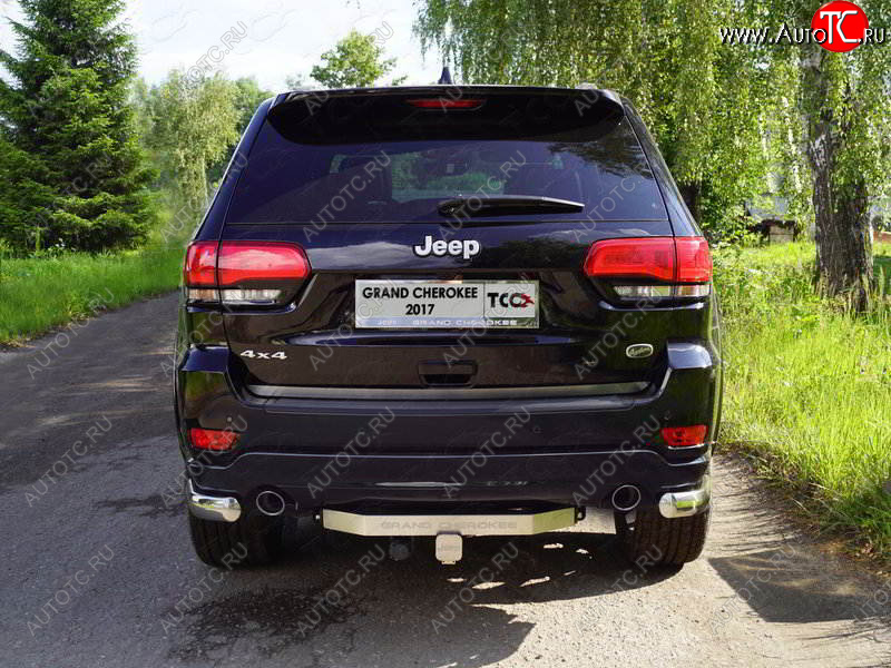 20 999 р. Фаркоп (тягово-сцепное устройство) TCC  Jeep Grand Cherokee  WK2 (2017-2022) 2-ой рестайлинг (оцинкованный, шар Е нержавейка, надпись Grand Cherokee)  с доставкой в г. Пермь