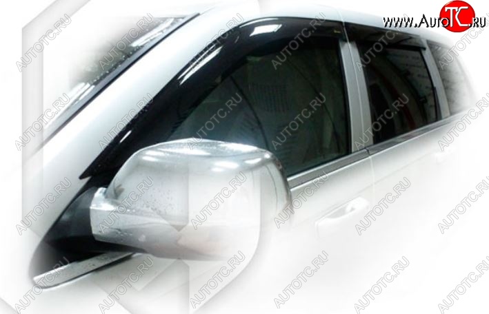 1 999 р. Дефлектора окон CA-Plastic Jeep Grand Cherokee WK (2004-2010) (Classic полупрозрачный, Без хром.молдинга)  с доставкой в г. Пермь