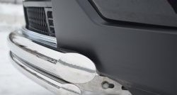 17 749 р. Защита переднего бампера (2 трубыØ76 и 42 мм, нержавейка) SLITKOFF Jeep Grand Cherokee WK2 дорестайлинг (2010-2013)  с доставкой в г. Пермь. Увеличить фотографию 3