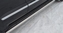 70 999 р. Защита порогов из круглой трубы диаметром 63 мм Russtal Jeep Grand Cherokee WK2 дорестайлинг (2010-2013) (Защита порогов с со скосами на торцах (вариант 1))  с доставкой в г. Пермь. Увеличить фотографию 6