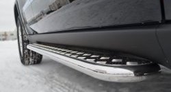 24 649 р. Широкая защита порогов SLITKOFF  Jeep Grand Cherokee  WK2 (2010-2013) дорестайлинг  с доставкой в г. Пермь. Увеличить фотографию 3