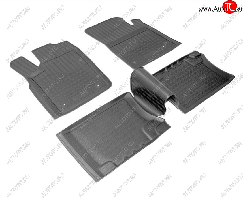 2 899 р. Комплект ковриков в салон Norplast Unidec Jeep Grand Cherokee WK2 дорестайлинг (2010-2013) (Цвет: черный)  с доставкой в г. Пермь