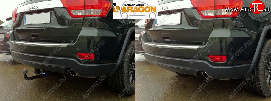 14 799 р. Фаркоп Aragon.(шар V) Jeep Grand Cherokee WK2 дорестайлинг (2010-2013)  с доставкой в г. Пермь