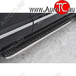 35 549 р. Широкая защита порогов с трубой диаметром 42 мм SLITKOFF v3  Jeep Grand Cherokee  WK2 (2010-2013) дорестайлинг  с доставкой в г. Пермь