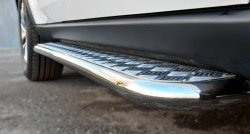 24 649 р. Широкая защита порогов SLITKOFF  Jeep Grand Cherokee  WK2 (2010-2013) дорестайлинг  с доставкой в г. Пермь. Увеличить фотографию 3