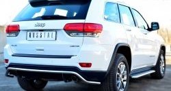 16 449 р. Защита заднего бампера (Ø42 мм волна, нержавейка) SLITKOFF  Jeep Grand Cherokee  WK2 (2010-2013) дорестайлинг  с доставкой в г. Пермь. Увеличить фотографию 4