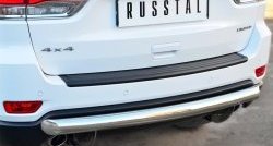 14 599 р. Одинарная защита заднего бампера из трубы диаметром 76 мм SLITKOFF Jeep Grand Cherokee WK2 дорестайлинг (2010-2013)  с доставкой в г. Пермь. Увеличить фотографию 2