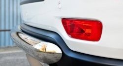 14 599 р. Одинарная защита заднего бампера из трубы диаметром 76 мм SLITKOFF Jeep Grand Cherokee WK2 дорестайлинг (2010-2013)  с доставкой в г. Пермь. Увеличить фотографию 3