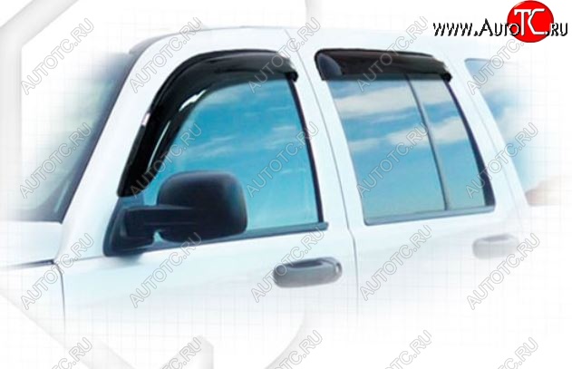 1 999 р. Дефлектора окон CA-Plastiс  Jeep Liberty  KJ (2001-2007) дорестайлинг, рестайлинг (Classic полупрозрачный)  с доставкой в г. Пермь