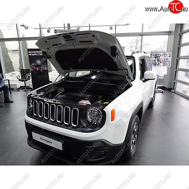 2 049 р. Упоры капота Russtal Jeep Renegade дорестайлинг (2014-2018)  с доставкой в г. Пермь