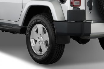 4 799 р. Брызговики (2, 4 дв.) Frosch (optimum, в коробке) Jeep Wrangler JK 3 дв. дорестайлинг (2006-2010) (Задние)  с доставкой в г. Пермь. Увеличить фотографию 2