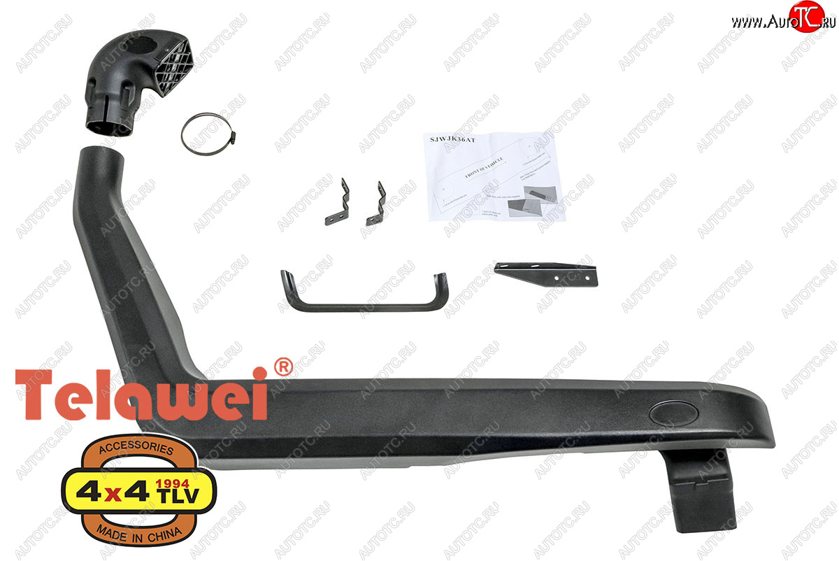 9 419 р. Шноркель Telawei (3.6L c 2012, 2.8 CRD до 2011)  Jeep Wrangler  JK (2006-2010) 3 дв. дорестайлинг  с доставкой в г. Пермь