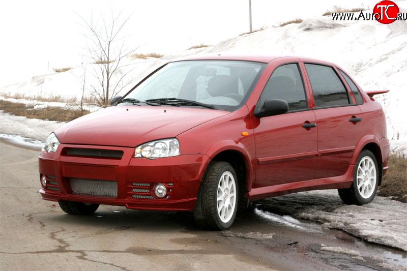 479 р. Комплект молдингов (4 шт.) Атланта на двери Лада Калина 1118 седан (2004-2013) (Неокрашенные)  с доставкой в г. Пермь