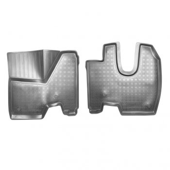 Комплект ковриков в салон Norplast Mercedes-Benz Axor (2007-2012), КамАЗ 5490 (2013-2025) (Цвет: черный)