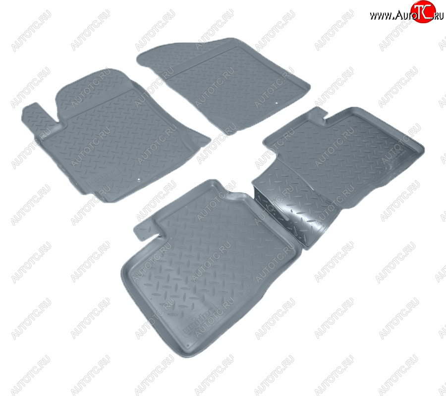 2 899 р. Коврики салона Norplast Unidec  KIA Cerato Koup  1 TD (2008-2013) купе (серые)  с доставкой в г. Пермь
