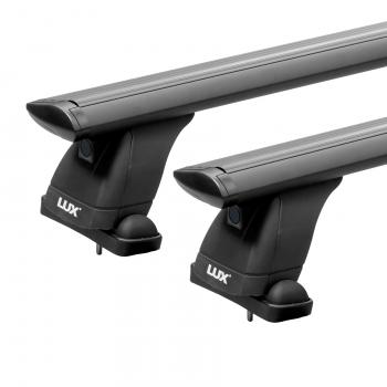 15 889 р. Багажник на крышу без рейлингов сборе LUX  KIA K5  DL (2019-2022) (дуги аэро-трэвэл 130 см, без замка, черный)  с доставкой в г. Пермь. Увеличить фотографию 2