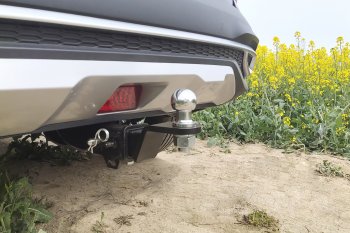 15 419 р. Фаркоп Petroil Tuning (съемный квадрат) KIA Seltos (2019-2025)  с доставкой в г. Пермь. Увеличить фотографию 2
