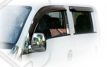 Дефлектора окон Double Cab CA-Plastiс KIA Bongo 4 PU дорестайлинг (2004-2012) (Classic полупрозрачный)