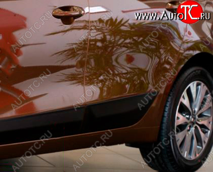 1 029 р. Молдинг двери RA (задний левый)  KIA Ceed  2 JD (2012-2018) дорестайлинг, хэтчбэк, рестайлинг, хэтчбэк (Поверхность шагрень)  с доставкой в г. Пермь