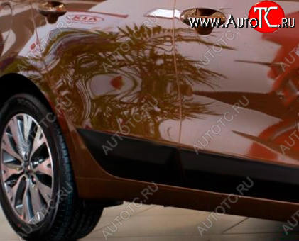 1 029 р. Молдинг двери RA (задний правый) KIA Ceed 2 JD дорестайлинг, хэтчбэк (2012-2015) (Поверхность глянец под покраску, Неокрашенный)  с доставкой в г. Пермь