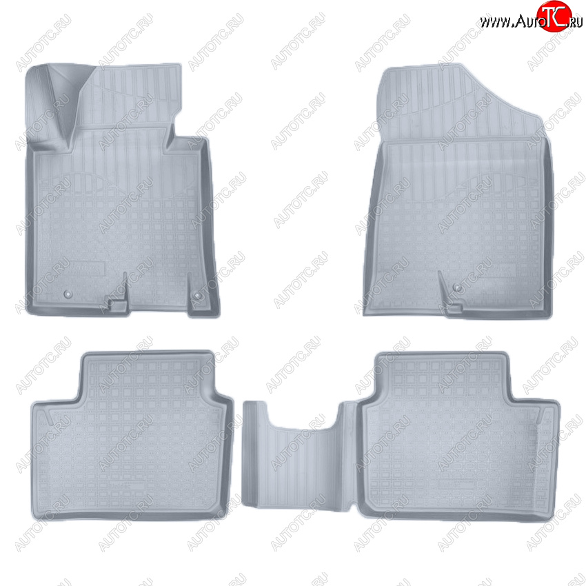 3 589 р. Коврики салона Norplast Unidec 3D  KIA Ceed  2 JD - ProCeed  2 JD хэтчбэк 3 дв. (Цвет: серый)  с доставкой в г. Пермь