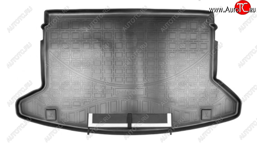 2 999 р. Коврик в багажник Norplast KIA Ceed 3 CD хэтчбэк (2018-2025) (Черный с фартуком)  с доставкой в г. Пермь