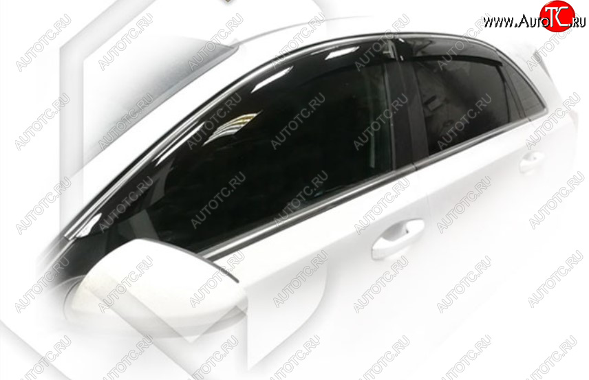 2 099 р. Дефлектора окон CA-Plastic (SW) KIA Ceed 3 CD универсал (2018-2025) (Classic полупрозрачный, Без хром молдинга)  с доставкой в г. Пермь