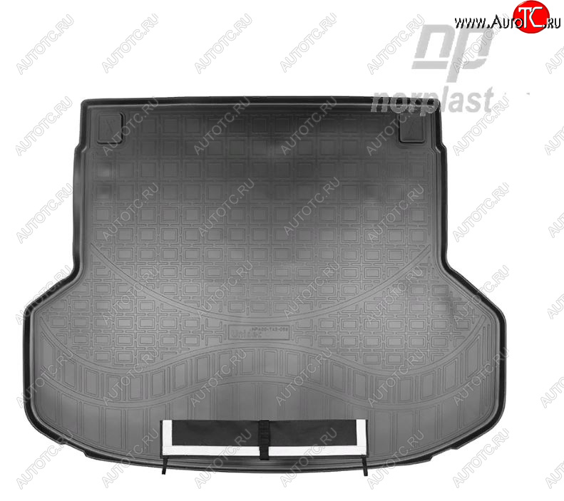 3 199 р. Коврик багажника Norplast Unidec (1.6 л)  KIA Ceed  3 CD (2018-2025) универсал (Черный, с погрузочным ковриком (фартуком))  с доставкой в г. Пермь