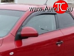 999 р. Комплект дефлекторов окон (ветровиков) 4 шт. (хетчбек, 3 дв.) Russtal KIA Ceed 1 ED дорестайлинг, хэтчбэк 5 дв. (2006-2010)  с доставкой в г. Пермь