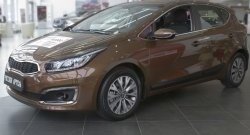 1 639 р. Реснички на фары (рестайлинг, хетчбек) RA  KIA Ceed  2 JD (2015-2018) рестайлинг, хэтчбэк (Поверхность глянец (под окраску), Неокрашенные)  с доставкой в г. Пермь. Увеличить фотографию 4