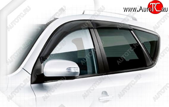 1 959 р. Дефлектора окон CA-Plastiс KIA Ceed 1 ED рестайлинг, хэтчбэк 5 дв. (2010-2012) (Classic полупрозрачный, Без хром молдингов)  с доставкой в г. Пермь