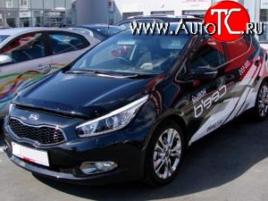 4 599 р. Дефлектор капота NovLine KIA Ceed 1 ED рестайлинг, хэтчбэк 5 дв. (2010-2012)  с доставкой в г. Пермь