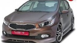 Накладка на передний бампер CSR (уценка) KIA Ceed  2 JD (2012-2016) дорестайлинг универсал, дорестайлинг, хэтчбэк