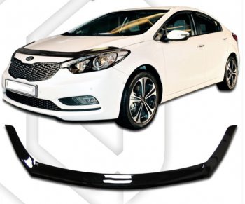 Дефлектор капота CA-Plastiс KIA Cerato Koup  1 TD (2008-2013) купе
