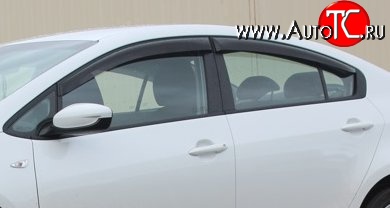 999 р. Комплект дефлекторов окон (ветровиков) 4 шт. (седан) Russtal KIA Cerato 3 YD дорестайлинг седан (2013-2016)  с доставкой в г. Пермь