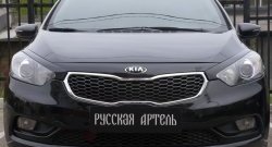 1 029 р. Реснички на фары RA KIA Cerato 3 YD дорестайлинг седан (2013-2016) (Неокрашенные)  с доставкой в г. Пермь. Увеличить фотографию 3
