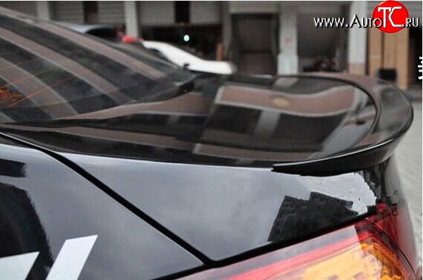 2 169 р. Лип спойлер M-VRS V1 KIA Cerato 3 YD дорестайлинг седан (2013-2016) (Неокрашенный)  с доставкой в г. Пермь