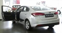 1 699 р. Накладки на порожки автомобиля RA KIA Cerato 4 BD дорестайлинг седан (2018-2021)  с доставкой в г. Пермь. Увеличить фотографию 4