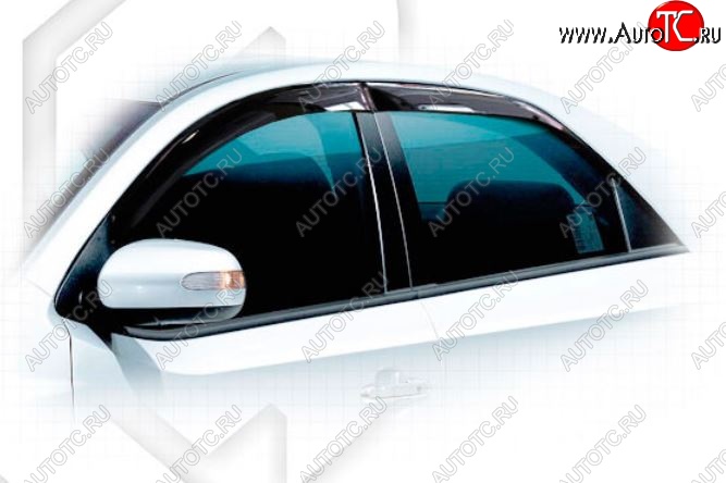 2 099 р. Дефлектора окон CA-Plastiс KIA Cerato 2 TD седан (2008-2013) (Classic полупрозрачный, Без хром.молдинга)  с доставкой в г. Пермь