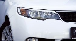 729 р. Реснички на фары RA  KIA Cerato  2 TD (2008-2013) седан (Поверхность глянец (под окраску), Неокрашенные)  с доставкой в г. Пермь. Увеличить фотографию 5