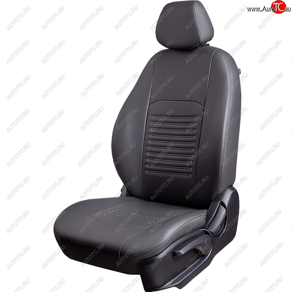 13 399 р. Чехлы сидений (Илана+Орегон, 60/40 2Г) Турин  KIA Cerato  2 TD (2008-2013) седан (серый/серый)  с доставкой в г. Пермь