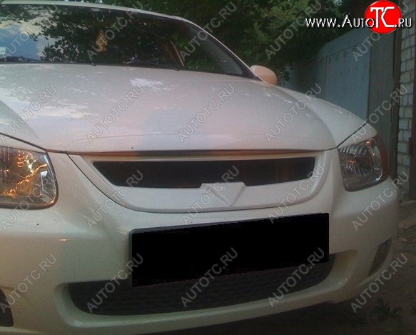 3 749 р. Решётка радиатора RoadRuns KIA Cerato 1 LD седан дорестайлинг (2003-2007) (Неокрашенная)  с доставкой в г. Пермь