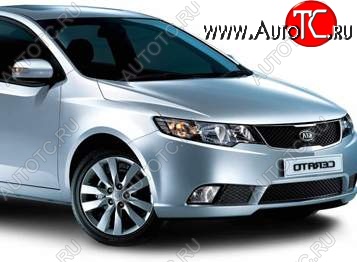 4 599 р. Правое крыло SAT (Тайвань) KIA Forte седан (2008-2013) (Неокрашенное)  с доставкой в г. Пермь