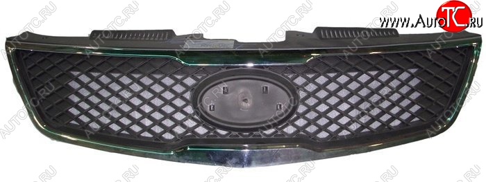 2 269 р. Решётка радиатора SAT (хром молдинг) KIA Cerato 2 TD седан (2008-2013) (Неокрашенная)  с доставкой в г. Пермь
