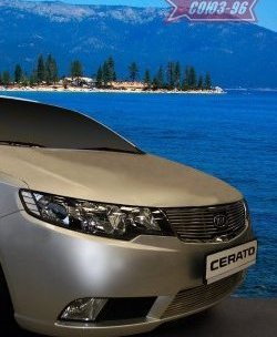 Декоративный элемент решетки радиатора Souz-96 (d10) KIA Cerato  2 TD (2008-2013) седан