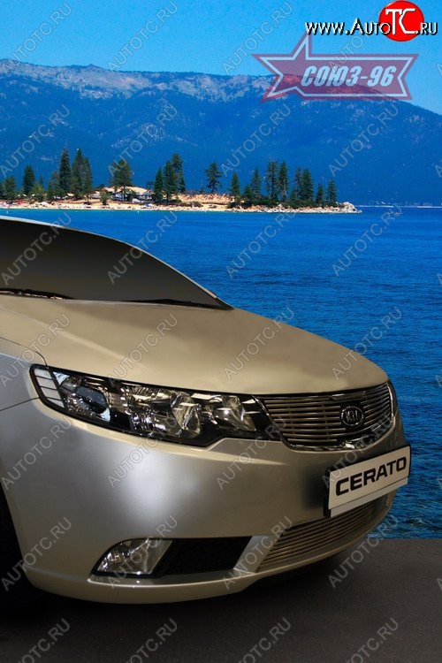 4 364 р. Декоративный элемент решетки радиатора Souz-96 (d10) KIA Cerato 2 TD седан (2008-2013)  с доставкой в г. Пермь